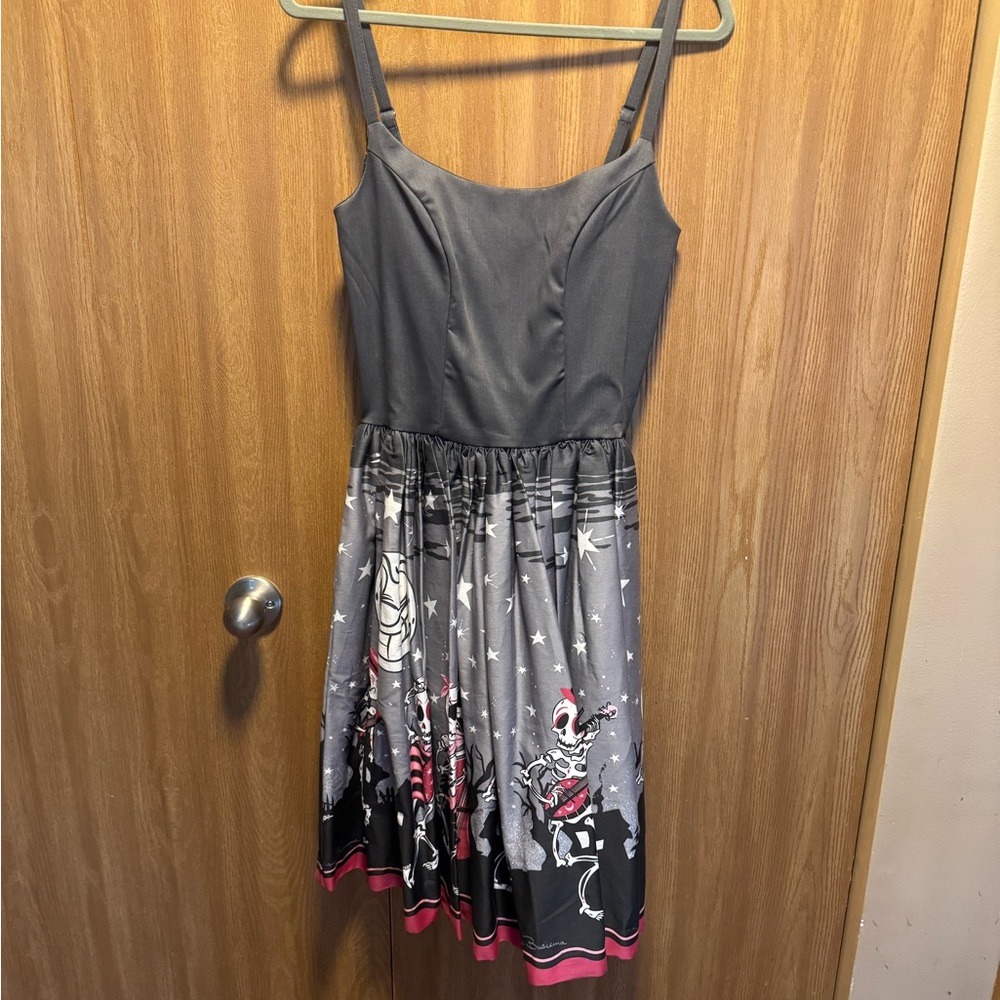 The Jenny w/Musical Skeletons Print by Pinup Couture